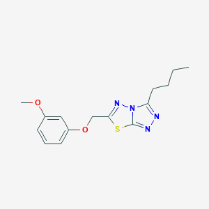 3-Butyl-6-[(3-methoxyphenoxy)methyl][1,2,4]triazolo[3,4-b][1,3,4]thiadiazole