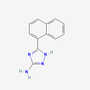 molecular formula C12H10N4 B2764927 5-(naphthalen-1-yl)-4H-1,2,4-triazol-3-amine CAS No. 93404-69-4
