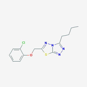 3-Butyl-6-[(2-chlorophenoxy)methyl][1,2,4]triazolo[3,4-b][1,3,4]thiadiazole