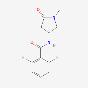 2,6-difluoro-N-(1-methyl-5-oxopyrrolidin-3-yl)benzamide