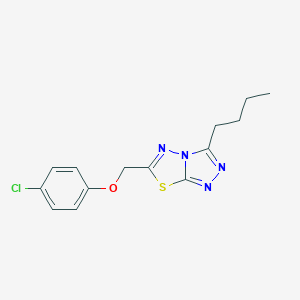 3-Butyl-6-[(4-chlorophenoxy)methyl][1,2,4]triazolo[3,4-b][1,3,4]thiadiazole