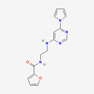 N-(2-((6-(1H-pyrrol-1-yl)pyrimidin-4-yl)amino)ethyl)furan-2-carboxamide