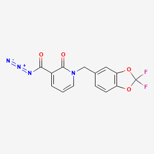 3-(azidocarbonyl)-1-[(2,2-difluoro-1,3-benzodioxol-5-yl)methyl]-2(1H)-pyridinone