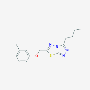 molecular formula C16H20N4OS B276497 3-Butyl-6-[(3,4-dimethylphenoxy)methyl][1,2,4]triazolo[3,4-b][1,3,4]thiadiazole 