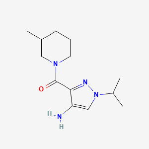 1-Isopropyl-3-[(3-methylpiperidin-1-yl)carbonyl]-1H-pyrazol-4-amine