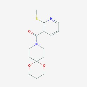 (2-(Methylthio)pyridin-3-yl)(1,5-dioxa-9-azaspiro[5.5]undecan-9-yl)methanone