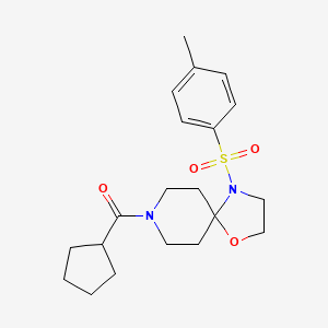 Cyclopentyl(4-tosyl-1-oxa-4,8-diazaspiro[4.5]decan-8-yl)methanone