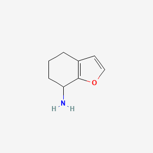 molecular formula C8H11NO B2764977 4,5,6,7-Tetrahydrobenzofuran-7-ylamine CAS No. 502612-59-1