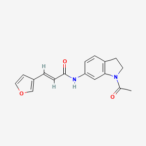 molecular formula C17H16N2O3 B2765007 (E)-N-(1-acetylindolin-6-yl)-3-(furan-3-yl)acrylamide CAS No. 1448140-68-8