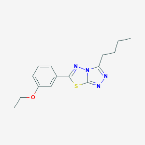 3-Butyl-6-(3-ethoxyphenyl)[1,2,4]triazolo[3,4-b][1,3,4]thiadiazole