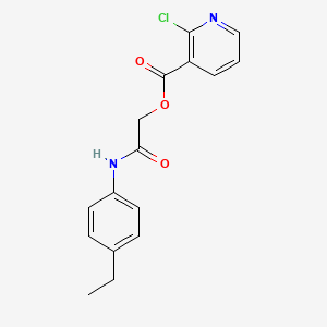 [2-(4-Ethylanilino)-2-oxoethyl] 2-chloropyridine-3-carboxylate