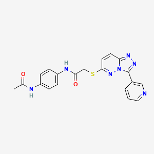 N-(4-acetamidophenyl)-2-((3-(pyridin-3-yl)-[1,2,4]triazolo[4,3-b]pyridazin-6-yl)thio)acetamide