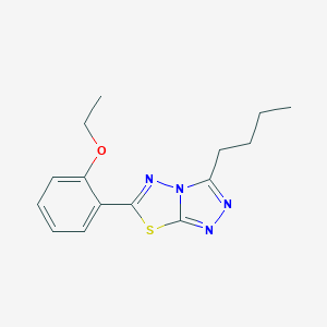 molecular formula C15H18N4OS B276502 3-Butyl-6-(2-ethoxyphenyl)[1,2,4]triazolo[3,4-b][1,3,4]thiadiazole 