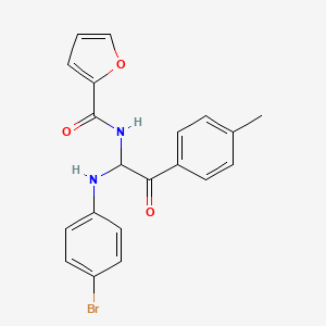 N-{1-[(4-bromophenyl)amino]-2-(4-methylphenyl)-2-oxoethyl}furan-2-carboxamide