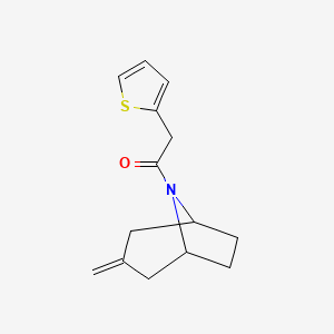1-((1R,5S)-3-methylene-8-azabicyclo[3.2.1]octan-8-yl)-2-(thiophen-2-yl)ethan-1-one