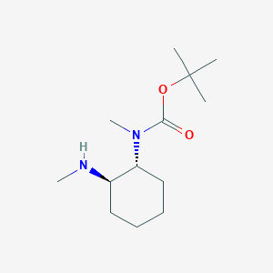 molecular formula C13H26N2O2 B2765047 Tert-butyl N-methyl-N-[(1R,2R)-2-(methylamino)cyclohexyl]carbamate CAS No. 2460740-55-8