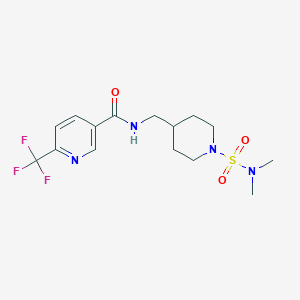 N-((1-(N,N-dimethylsulfamoyl)piperidin-4-yl)methyl)-6-(trifluoromethyl)nicotinamide
