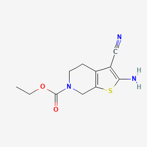ethyl 2-amino-3-cyano-4,7-dihydrothieno[2,3-c]pyridine-6(5H)-carboxylate