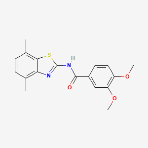 N-(4,7-dimethyl-1,3-benzothiazol-2-yl)-3,4-dimethoxybenzamide