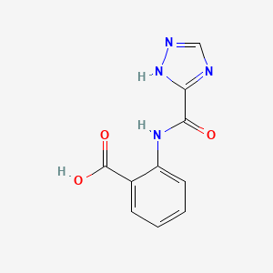 molecular formula C10H8N4O3 B2765072 2-[(1H-[1,2,4]Triazole-3-carbonyl)-amino]-benzoic acid CAS No. 328562-81-8