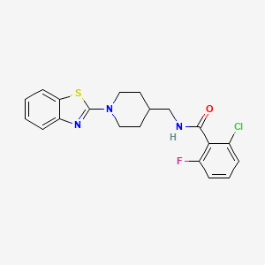 N-((1-(benzo[d]thiazol-2-yl)piperidin-4-yl)methyl)-2-chloro-6-fluorobenzamide