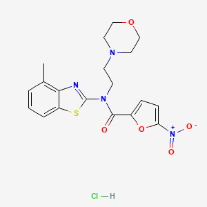 N-(4-methylbenzo[d]thiazol-2-yl)-N-(2-morpholinoethyl)-5-nitrofuran-2-carboxamide hydrochloride
