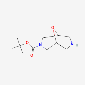 molecular formula C11H20N2O3 B2765083 3-Boc-9-oxa-3,7-diazabicyclo[3.3.1]nonane CAS No. 478647-20-0