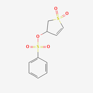 molecular formula C10H10O5S2 B2765092 1,1-Dioxo-3-2,3-dihydrothienyl benzenesulfonate CAS No. 39582-95-1