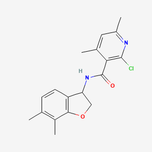 2-chloro-N-(6,7-dimethyl-2,3-dihydro-1-benzofuran-3-yl)-4,6-dimethylpyridine-3-carboxamide