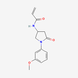 N-[1-(3-Methoxyphenyl)-5-oxopyrrolidin-3-yl]prop-2-enamide