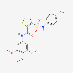 3-[(4-ethylphenyl)(methyl)sulfamoyl]-N-(3,4,5-trimethoxyphenyl)thiophene-2-carboxamide