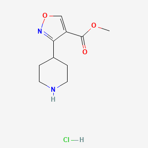 Methyl 3-piperidin-4-yl-1,2-oxazole-4-carboxylate;hydrochloride