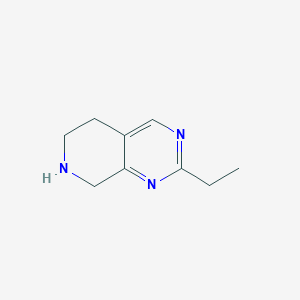molecular formula C9H13N3 B2765122 2-乙基-5H,6H,7H,8H-吡啶并[3,4-d]嘧啶 CAS No. 1334146-17-6