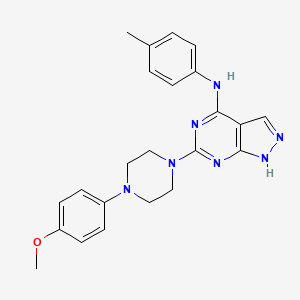 6-(4-(4-methoxyphenyl)piperazin-1-yl)-N-(p-tolyl)-1H-pyrazolo[3,4-d]pyrimidin-4-amine