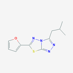 6-(2-Furyl)-3-isobutyl[1,2,4]triazolo[3,4-b][1,3,4]thiadiazole