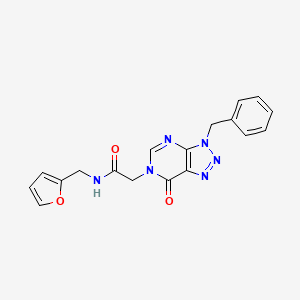 2-(3-benzyl-7-oxo-3H-[1,2,3]triazolo[4,5-d]pyrimidin-6(7H)-yl)-N-(furan-2-ylmethyl)acetamide