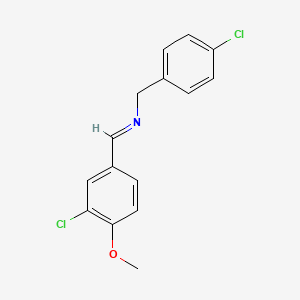 N-[(3-chloro-4-methoxyphenyl)methylene](4-chlorophenyl)methanamine