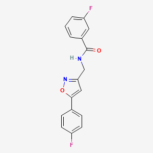 3-fluoro-N-((5-(4-fluorophenyl)isoxazol-3-yl)methyl)benzamide