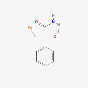 3-Bromo-2-hydroxy-2-phenylpropanamide