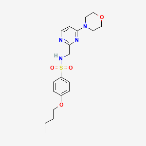 4-butoxy-N-((4-morpholinopyrimidin-2-yl)methyl)benzenesulfonamide