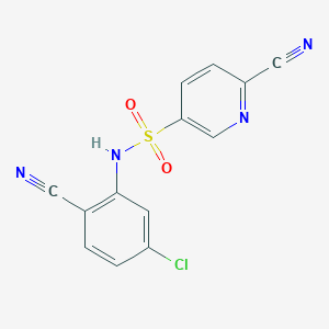 N-(5-chloro-2-cyanophenyl)-6-cyanopyridine-3-sulfonamide