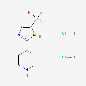 4-(5-(Trifluoromethyl)-1H-imidazol-2-yl)piperidine dihydrochloride