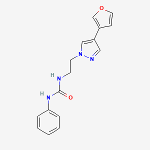 1-(2-(4-(furan-3-yl)-1H-pyrazol-1-yl)ethyl)-3-phenylurea