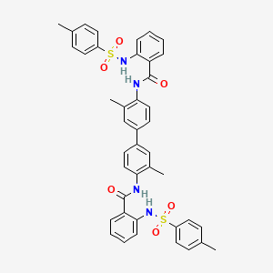 N-[2-methyl-4-[3-methyl-4-[[2-[(4-methylphenyl)sulfonylamino]benzoyl]amino]phenyl]phenyl]-2-[(4-methylphenyl)sulfonylamino]benzamide