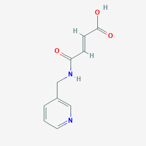 molecular formula C10H10N2O3 B2765205 (E)-4-氧代-4-(吡啶-3-基甲胺基)丁-2-烯酸 CAS No. 307526-41-6