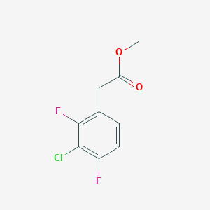 molecular formula C9H7ClF2O2 B2765208 Methyl 2-(3-chloro-2,4-difluorophenyl)acetate CAS No. 1261434-61-0