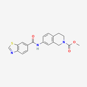 methyl 7-(benzo[d]thiazole-6-carboxamido)-3,4-dihydroisoquinoline-2(1H)-carboxylate