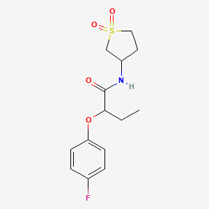molecular formula C14H18FNO4S B2765211 N-(1,1-dioxidotetrahydrothiophen-3-yl)-2-(4-fluorophenoxy)butanamide CAS No. 912909-50-3