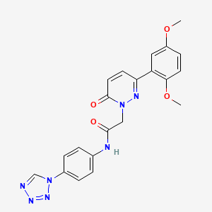 N-(4-(1H-tetrazol-1-yl)phenyl)-2-(3-(2,5-dimethoxyphenyl)-6-oxopyridazin-1(6H)-yl)acetamide