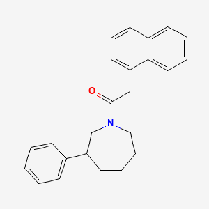 molecular formula C24H25NO B2765222 2-(Naphthalen-1-yl)-1-(3-phenylazepan-1-yl)ethanone CAS No. 2097895-99-1